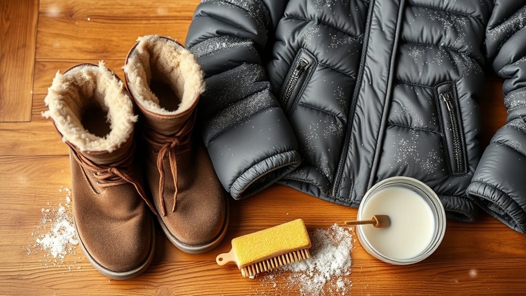 cleaning tricky winter items